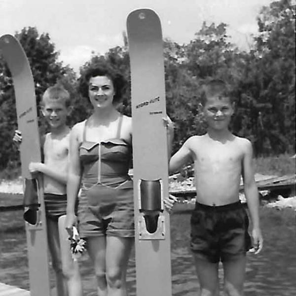 Jimmy Walsh, Virginia and Mike at Burt Lake